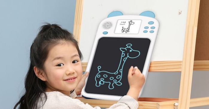 寶寶新玩具！帶簡筆畫視頻的液晶手寫板，寶寶跟著學畫畫